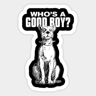 Good Boy Dog 1 Sticker